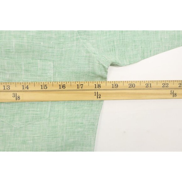 Frank & Eileen Women's Light Green 100% Italian Linen Button Down Shirt Top Sz S - Picture 4 of 9